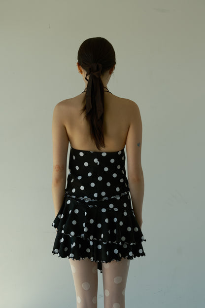 Asymmetrical Ruffle Mini Skirt