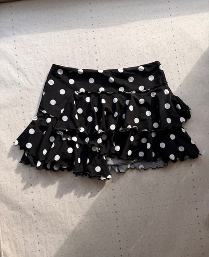 Asymmetrical Ruffle Mini Skirt