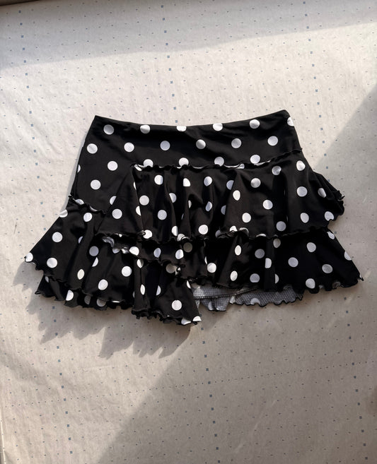 Asymmetrical Ruffle Mini Skirt