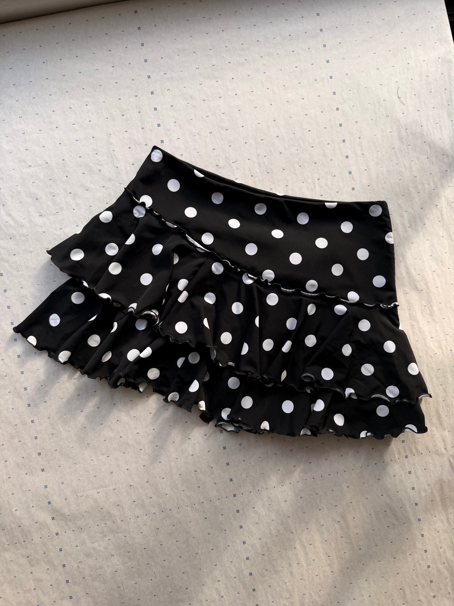 Asymmetrical Ruffle Mini Skirt