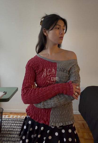 Long Sleeve Popcorn Tee