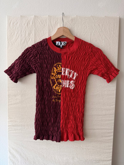 Short Sleeve Popcorn Tee