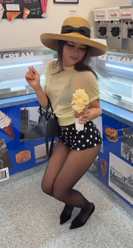 Ruffle Micro Shorts